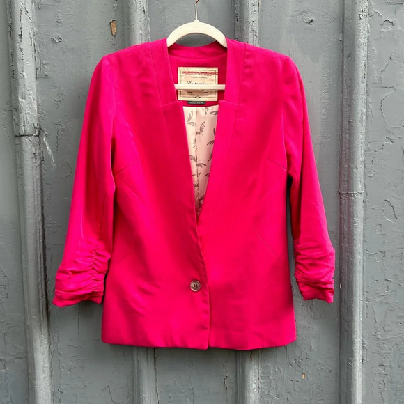 Anthropologie Cartonnier Hot  Pink Blazer, size 2 - Picture 1 of 9